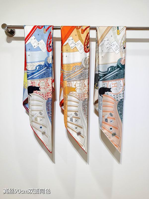 Hermes silk scarf 90X90cm E050928